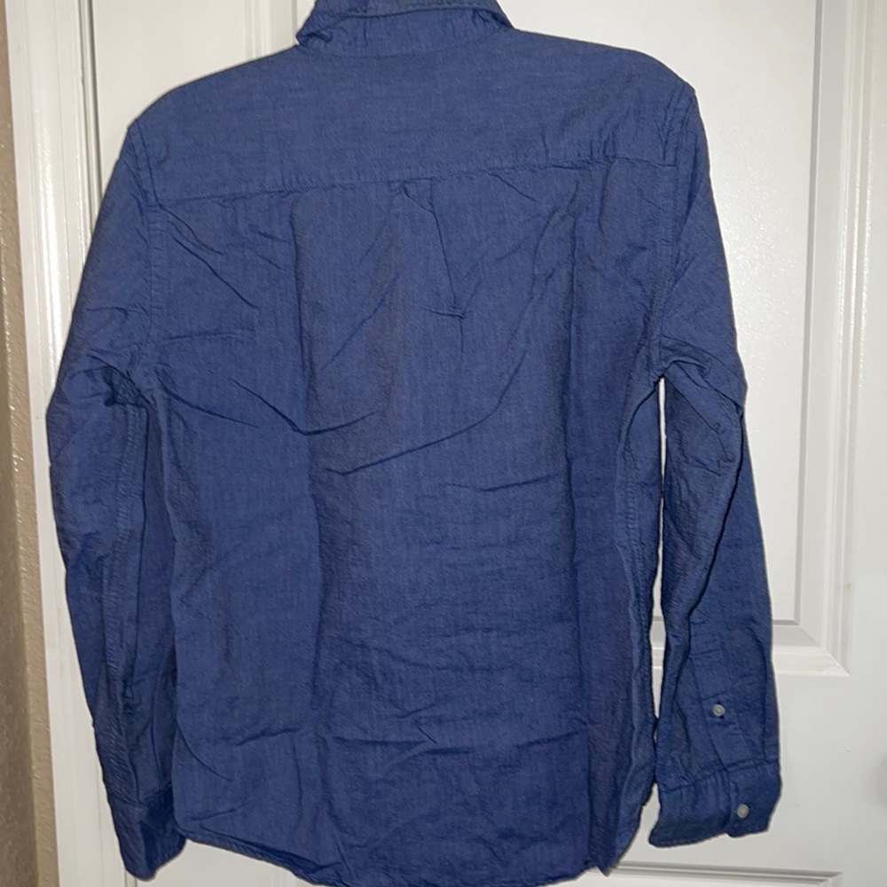 Aeo Blue Button Down - image 6